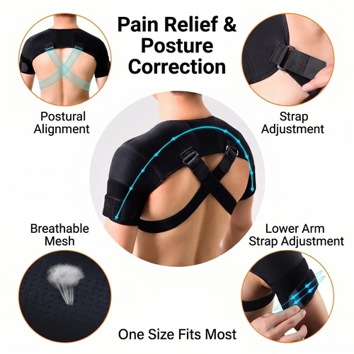 Double shoulder brace - brace, support